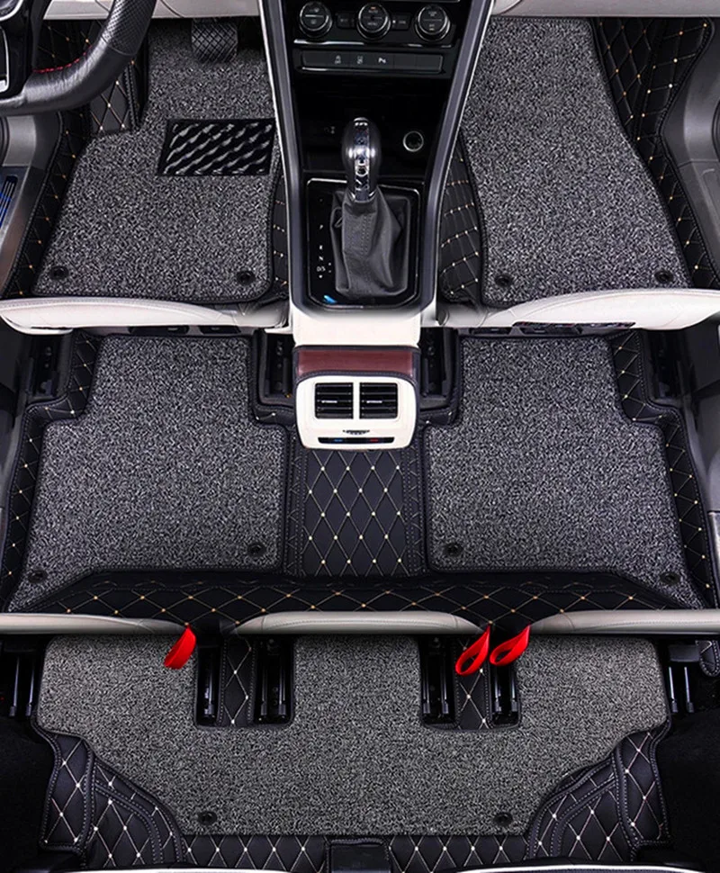 

High quality! Custom special car floor mats for Mazda CX-9 2022 6 7 seats waterproof double layers carpets for CX9 2021-2017