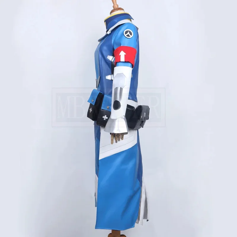 Игра OW Mercy Field Doctor Косплей Костюм Новая игра Кожаные платья на заказ