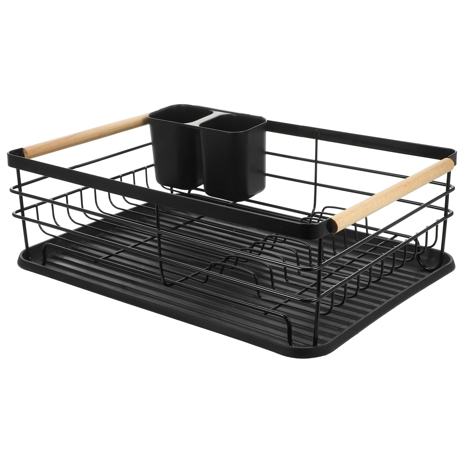 

Drying Rack Kitchen Dish Drain Metal Sink Counter The Racks Iron Strainers Large Cutlery Holder