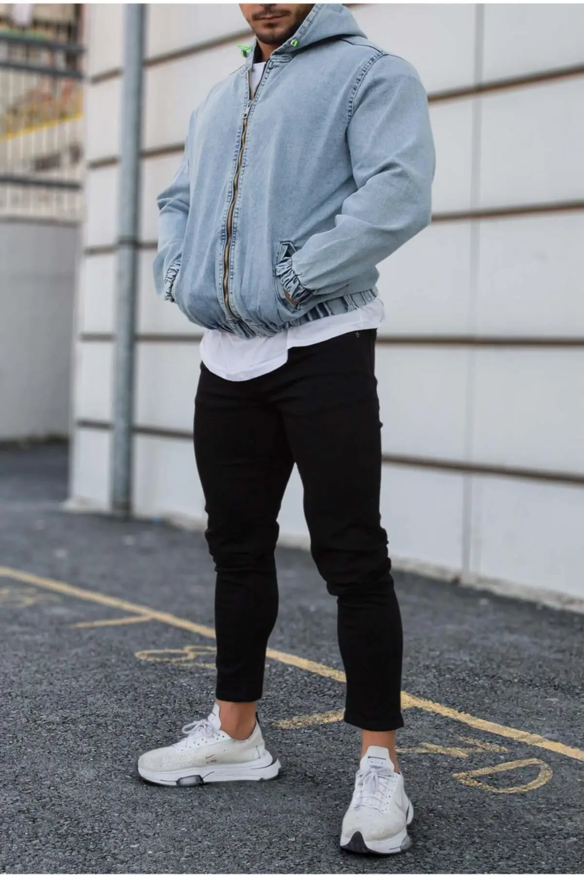 

Женская модная джинсовая куртка, пальто с капюшоном, джинсовая куртка-бомбер на плоской подошве