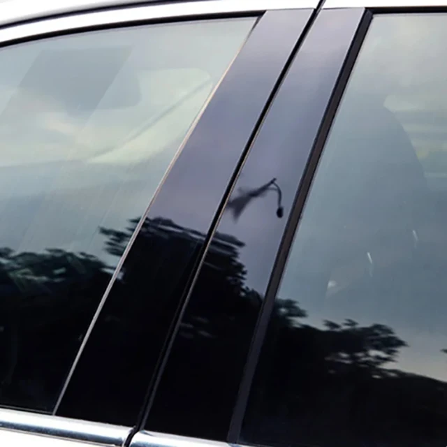 

4 шт. глянцевые черные стойки, подходят для Porsche Panamera 2009-2016 2015 2014 2013, декор для боковых окон дверей, наклейки на колонку BC