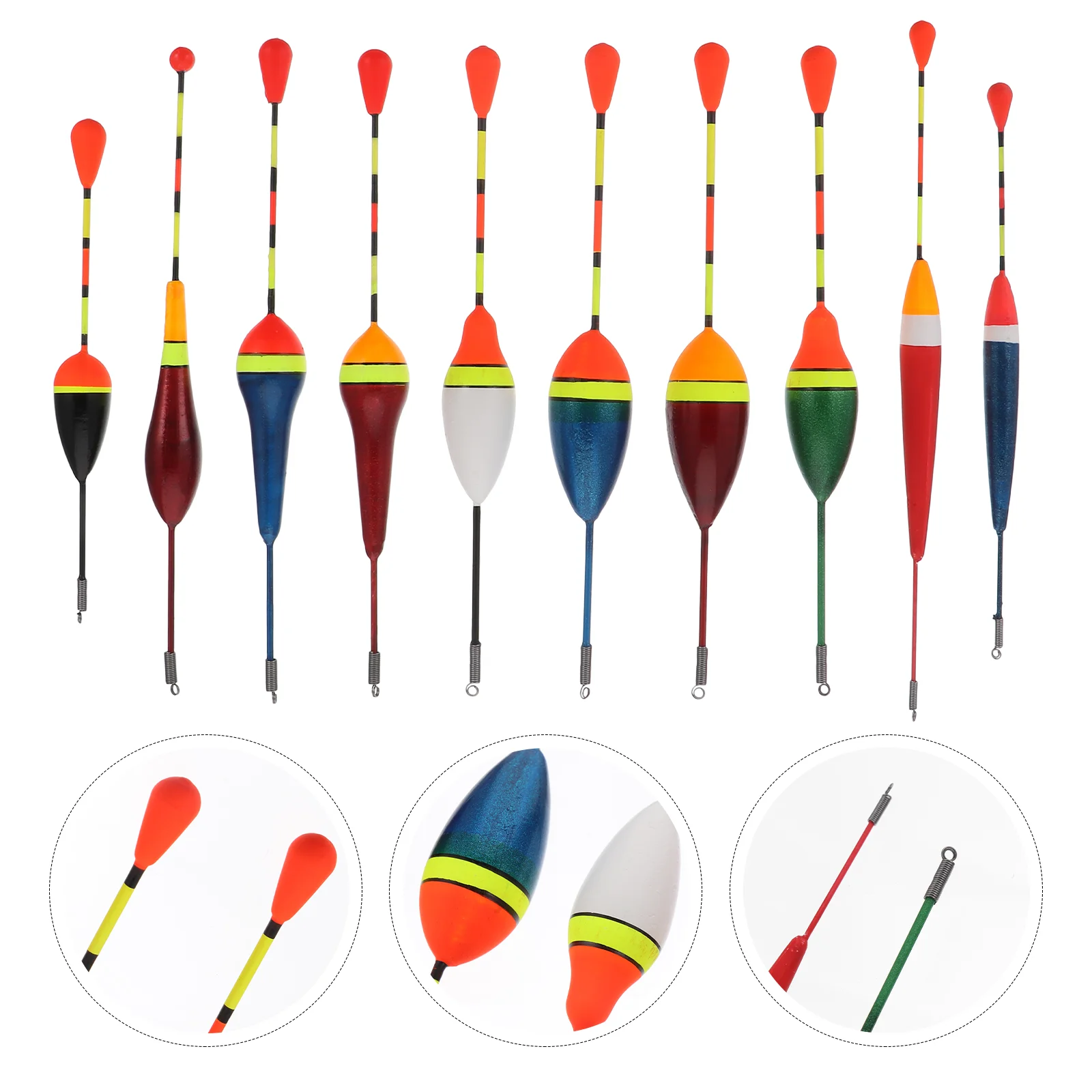 

10pcs Fly Fishing Lure Glass Fishing Floats Pot Floats Octopus Hook Fishing Floats Fishing Balsa Floats