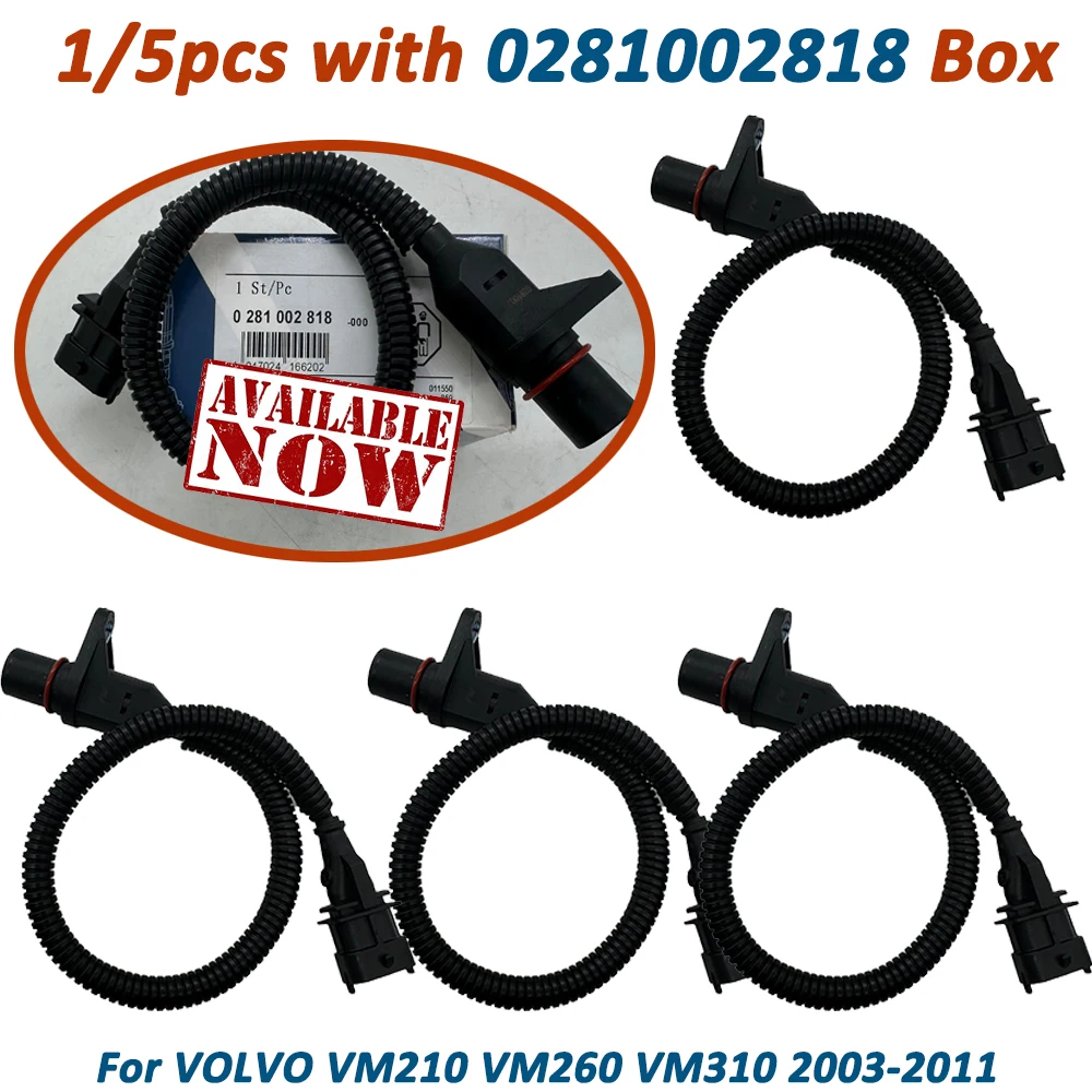 1/5 шт. датчик импульса коленчатого вала для VOLVO VM210 VM260 VM310 2003 2011 0281002818