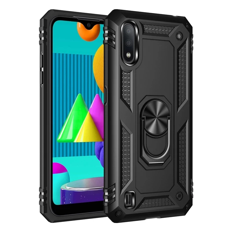 

Luxury Armor Shockproof Case For Samsung Galaxy A50 A70 A51 S8 S9 S10 Plus S10e Note 8 9 A7 2018 Silicone Car Holder Ring Case
