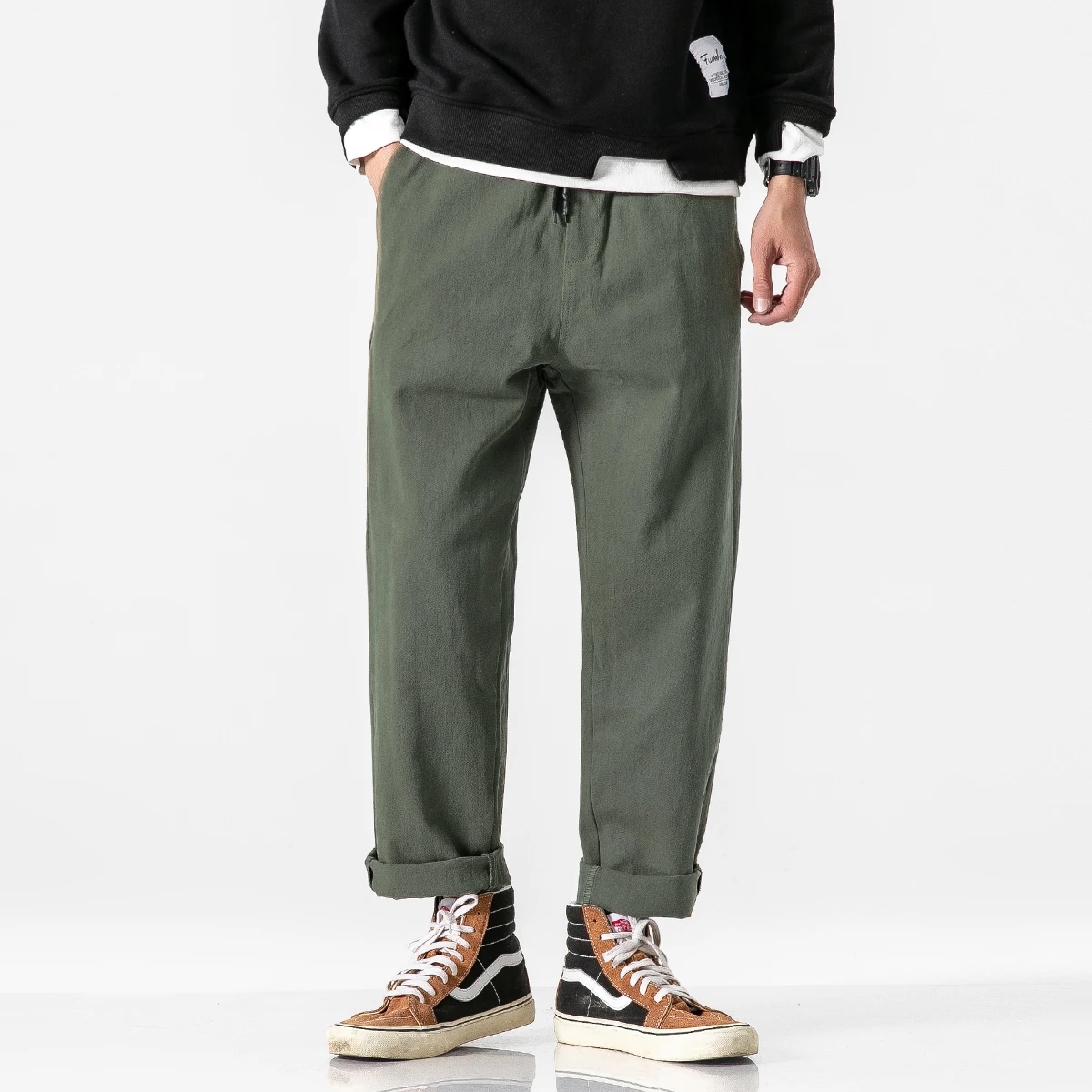 Однотонные комбинезоны весна-осень мужские Модные брендовые свободные прямые