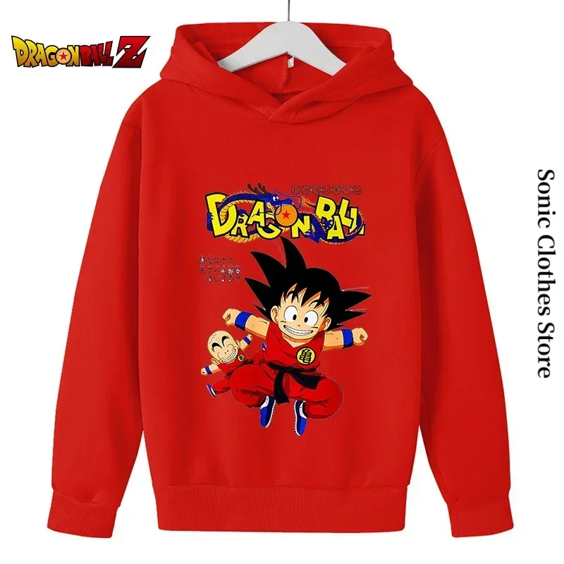 Dragon Ball Z Goku осенне-зимние толстовки для мальчиков и девочек детские с героями
