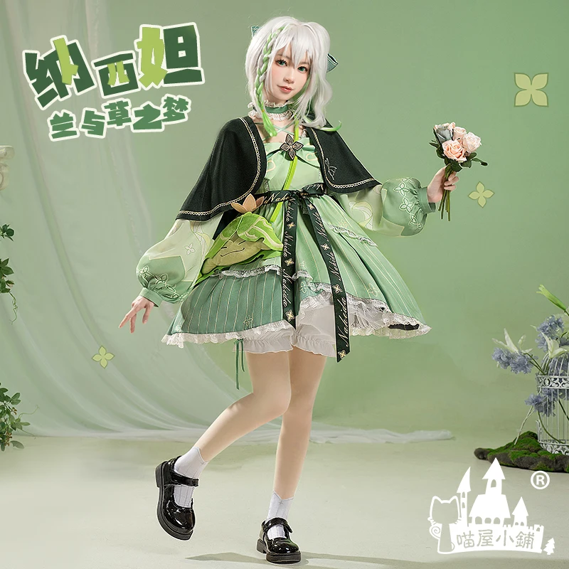 

Game Genshin Impact Rose Nahida Cosplay Costume Anime Women Daily Fashion Dress Role-playing Clothing for Girls 2023 Sizes S-XL