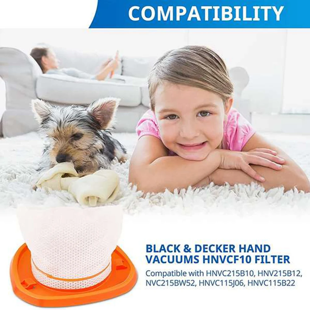 Вакуумные фильтры для Black &amp Decker HNVC220BCP07 детали ручного пылесоса Dustbuster HNVCF10