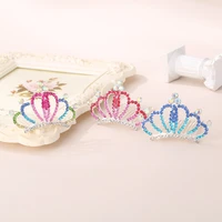 children crown tiara small hair comb jewelry cross border the princess rhinestones hair band accessories