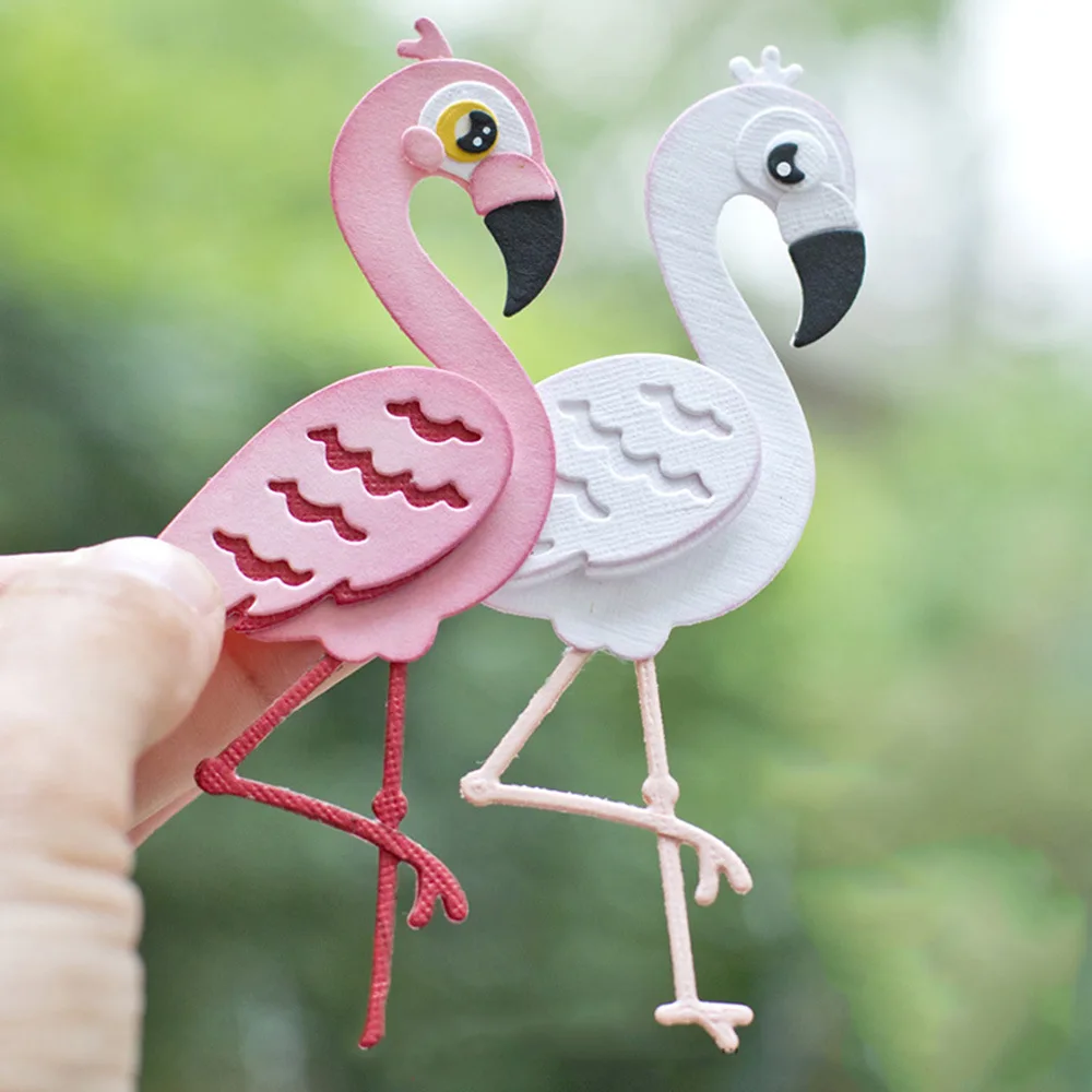 

Flamingo Metal Cutting Dies Stencil Scrapbooking Embossing Folder for Card Paper Making Album Decorative DIY Crafts