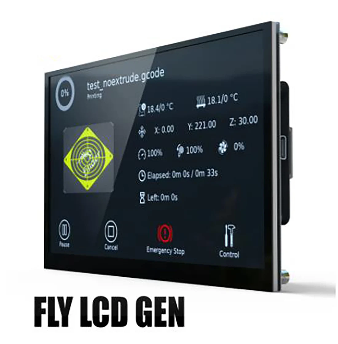 

FLY LCD43 LCD50 LCD70 LCD Display Touch Screen Replaceable Core DIS/Hdmi 3D Printer Parts For Raspberry Pi 4 3B Plus 2B