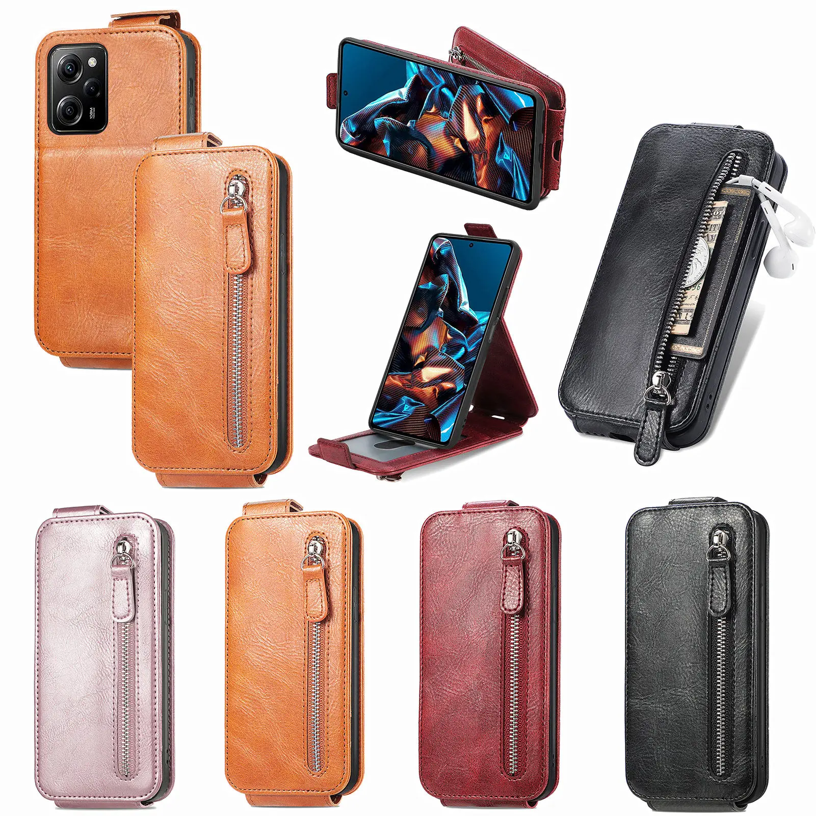 

for XiaoMi Poco M5 X5 Pro Case Cover coque Flip Wallet Mobile Phone Cases Covers Bags Sunjolly for XiaoMi Poco X5 Pro Case
