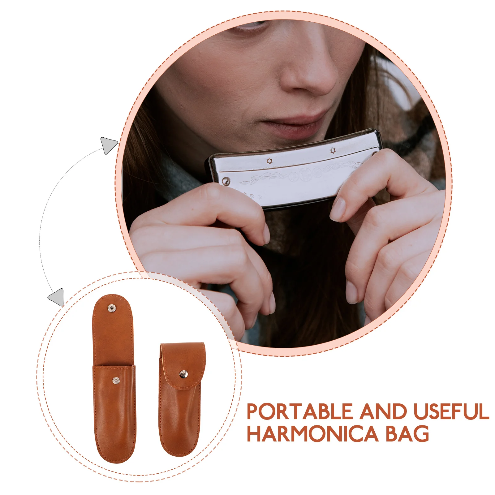 2 шт. сумка для губной гармошки чехол-держатель хранения портативный чехол