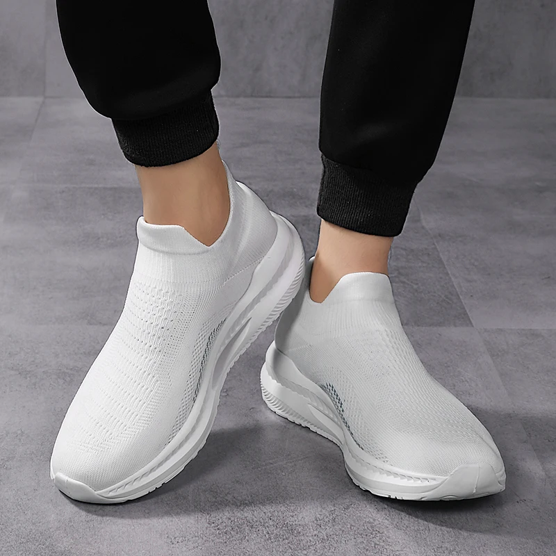 Portable Elasticity Socks Sneakers Men Women Unisex Size 35-45 Couple Running Shoes Slip-On Sport Shoes For Jogging Zapatillas