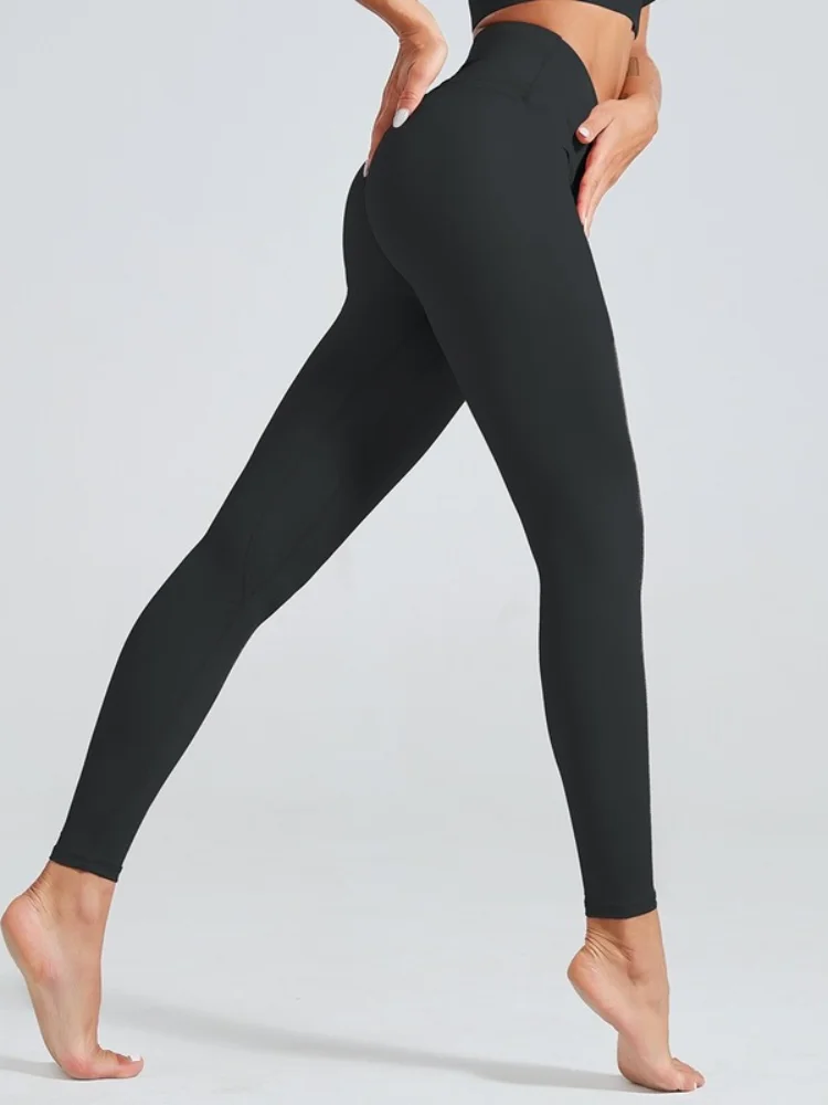 Женские двухсторонние нейлоновые йога-штаны Naked-Feels с эффектом "голое тело", с поддержкой, спортивная одежда для тренировок в спортзале, суперэластичные плотные леггинсы с высокой талией, S-XL