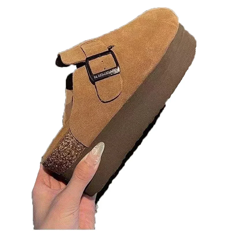 Туфли без каблуков женские тапочки летние пляжные сандалии модное платье 2024