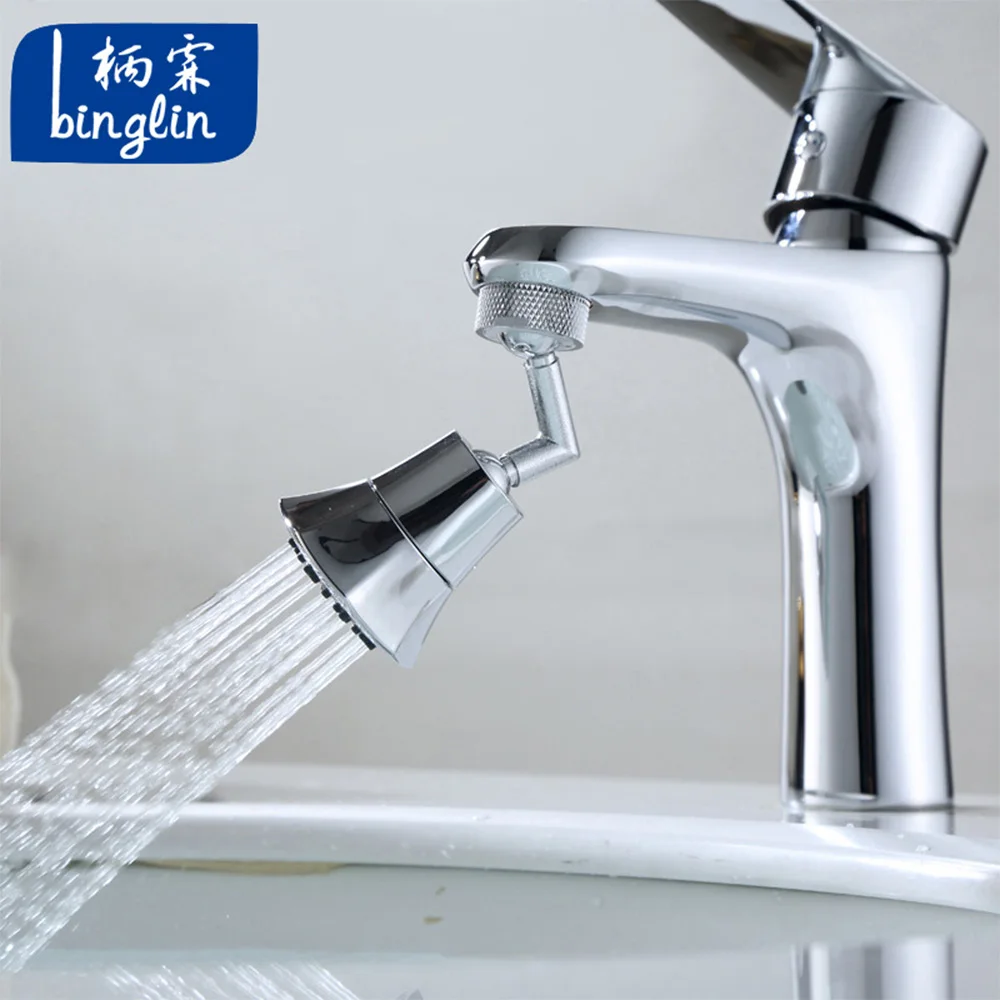 

BINGLIN 720 Degree Universal Splash Filter Faucet Sprinkler Washbasin Faucet Extender Adapter Kitchen Faucet Nozzle Faucet