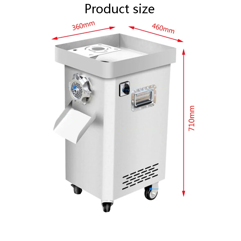 

Электрическая мясорубка PBOBP, 250 кг/ч, 300 кг/ч, коммерческий кухонный комбайн, наполнитель для колбасок, измельчитель для говядины, мощная домашняя мясорубка