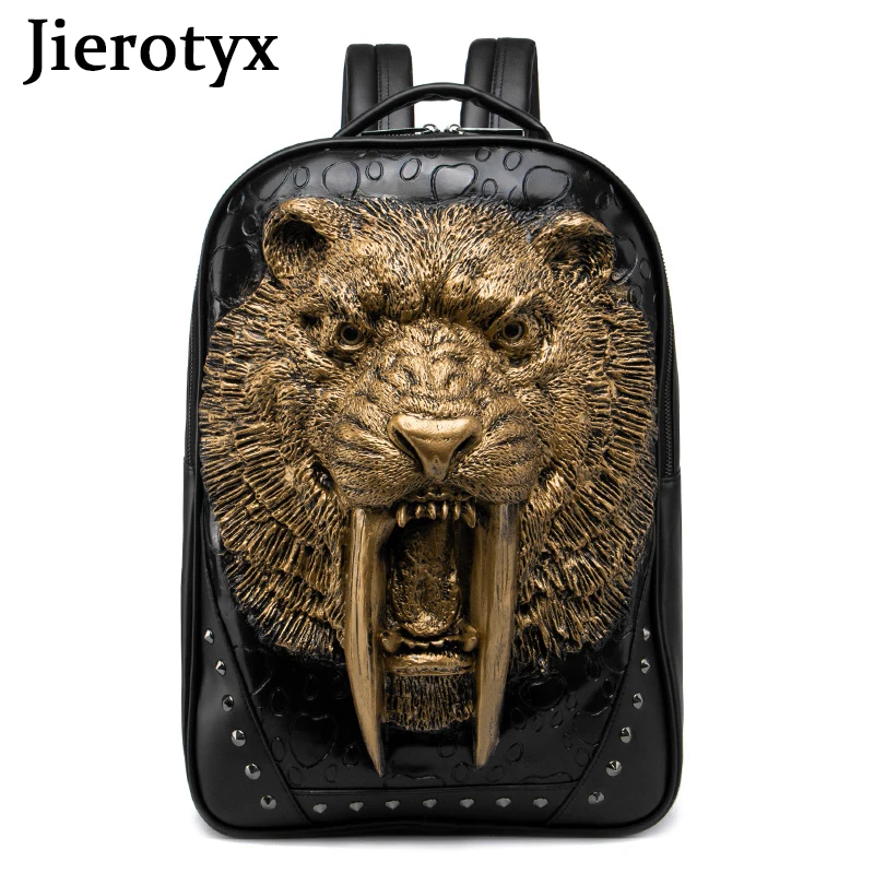 For Women Studded Pu Leather Cool Laptop Backpack College Sc