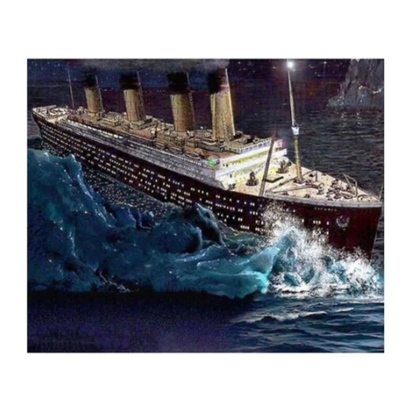 

5D DIY Diamond Painting Titanic Cross Stitch Embroidery Full Drill Diamond Mosaic Picture of Rhinestone Wall Art Home Decor Gift
