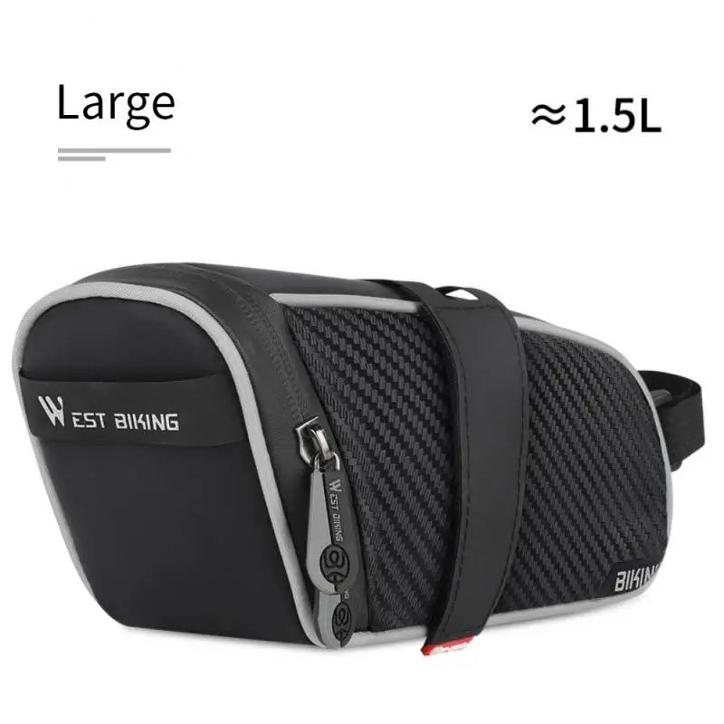 

Mountain Bike Saddlebag Hard Shell Riding Bag Waterproof Reflective Riding Equipment Large Capacity Riding Accessories