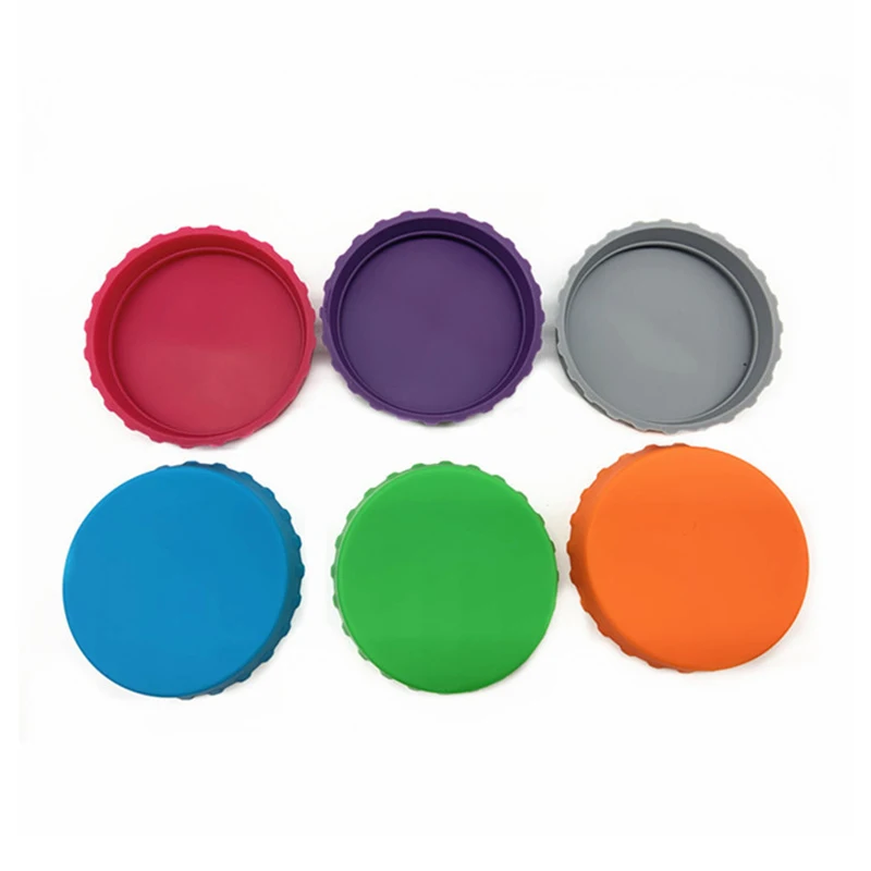 6 шт./набор силиконовые крышки для банок