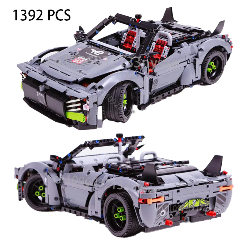 Фото НОВЫЙ Технический конструктор MOC: Спортивный гоночный автомобиль-трансформер, модель 42156, для самостоятельной сборки, детская игрушка, подарок на день рождения №2