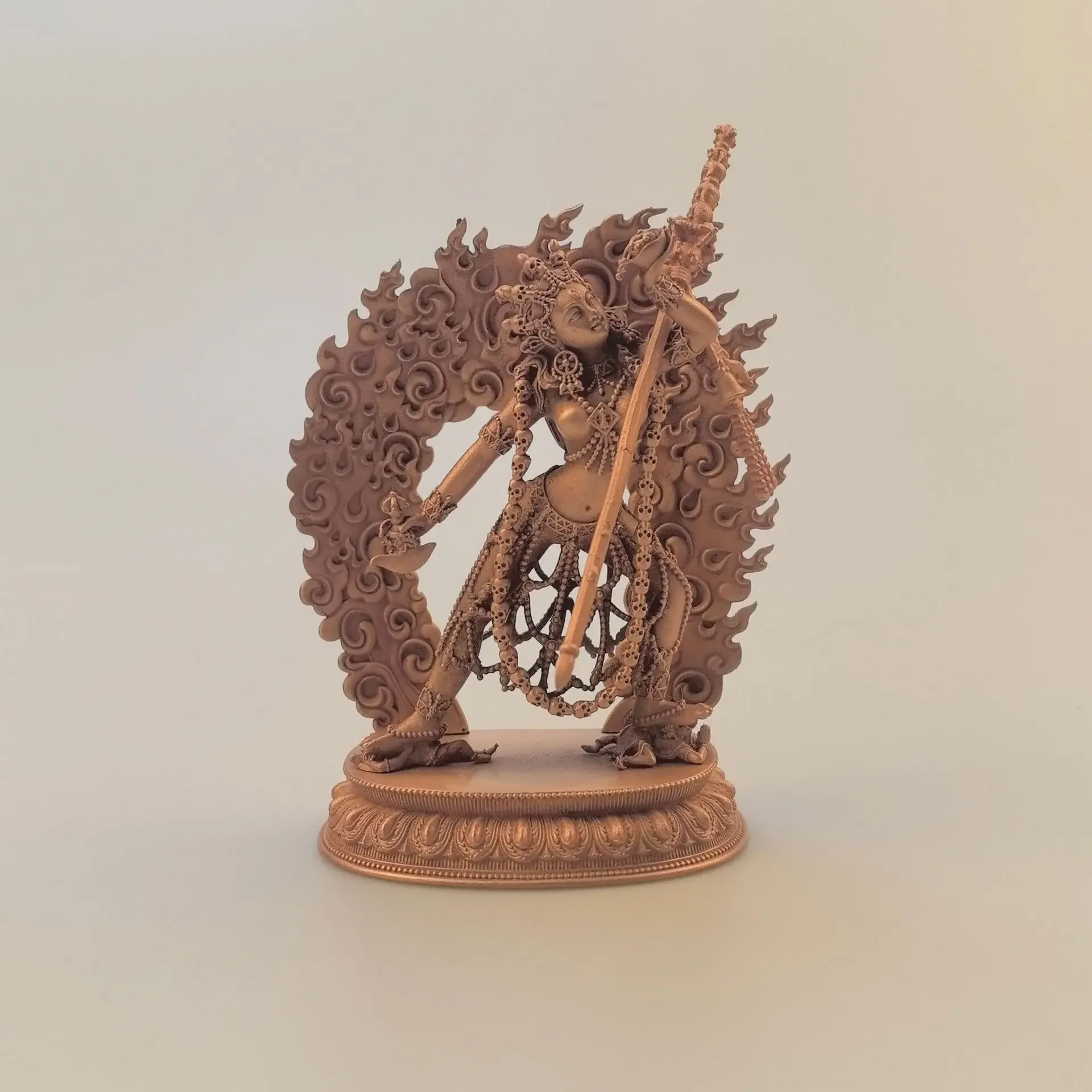Фото Изысканная резьба по красной медь Na Lo Kama Naro Качад Статуя Будды Vajrayogini Тибетский буддизм Статуя Будды Palden Lhamo №1