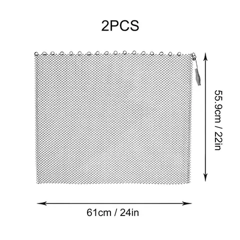 Детали для защиты камина, 2 шт., металлический декоративный сетчатый чехол для камина
