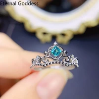 925 sterling silver 3%e2%9c%96%ef%b8%8f3mm boutique london blue topaz ring ladies ring birthday gift luxury jewelry indian jewelry set