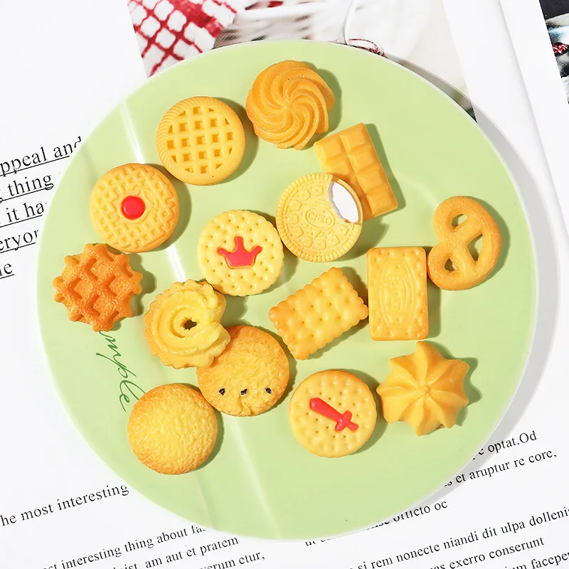 

100pcs/Lot Simulation Prince Sandwich Cookies Flatback Resin Cabochons Scrapbooking Diy Jewelry Craft Decoration Accessory