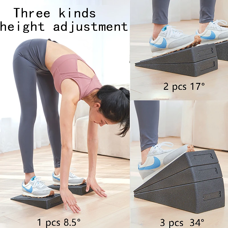 

Stretch Leg Epp Yoga Board Inclined Pedal Exercise Weightlifting Stretching Training Adjustable Squat 3-piece Fitness Pedal