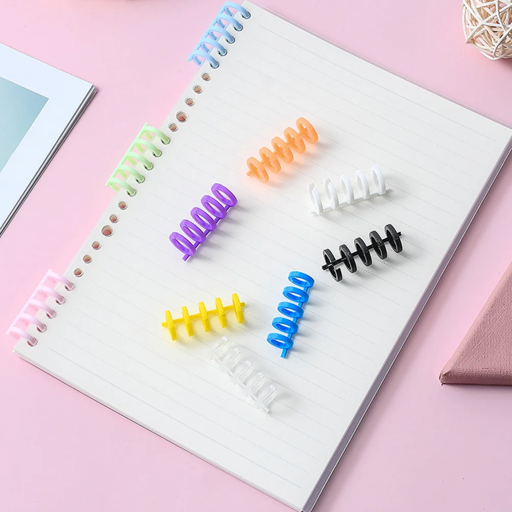 

5Pcs Binding Spines Spirals Spiral Notebook Coils Comb Bindings (Random Color)