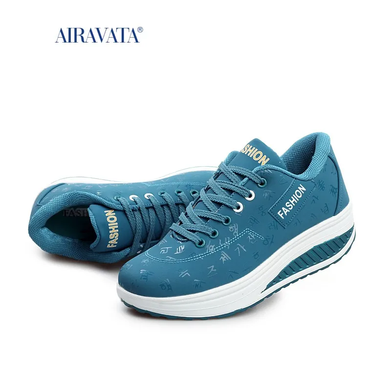 Women Shake Shoes Platform Running Sneakers Thick Bottom Wedges Walking Shoes  Zapatos
