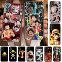 monkey d luffy phone case hull for samsung galaxy a70 a50 a51 a71 a52 a40 a30 a31 a90 a20e 5g a20s black shell art cell cove