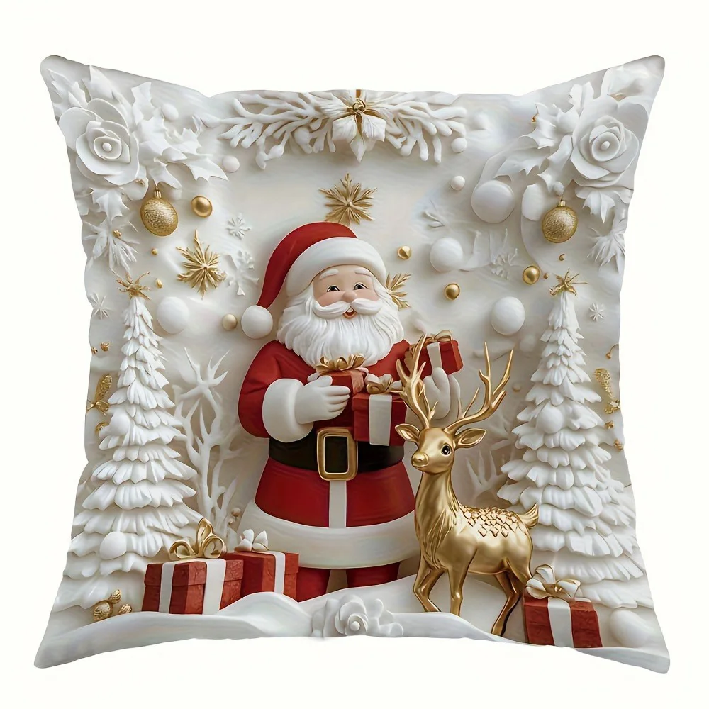 

Рождественские наволочки из полиэстера велюра 40x40/45x45/50x50/60x60 см