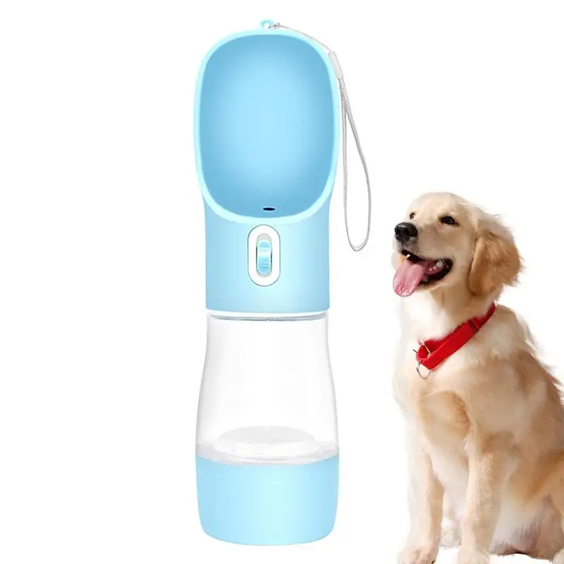 

Dog Water Bottle Leak-proof Pet Travel Drink Feeder Pet Supplies With Drink And Food Storage Dog Travel Accessories With Lanyard