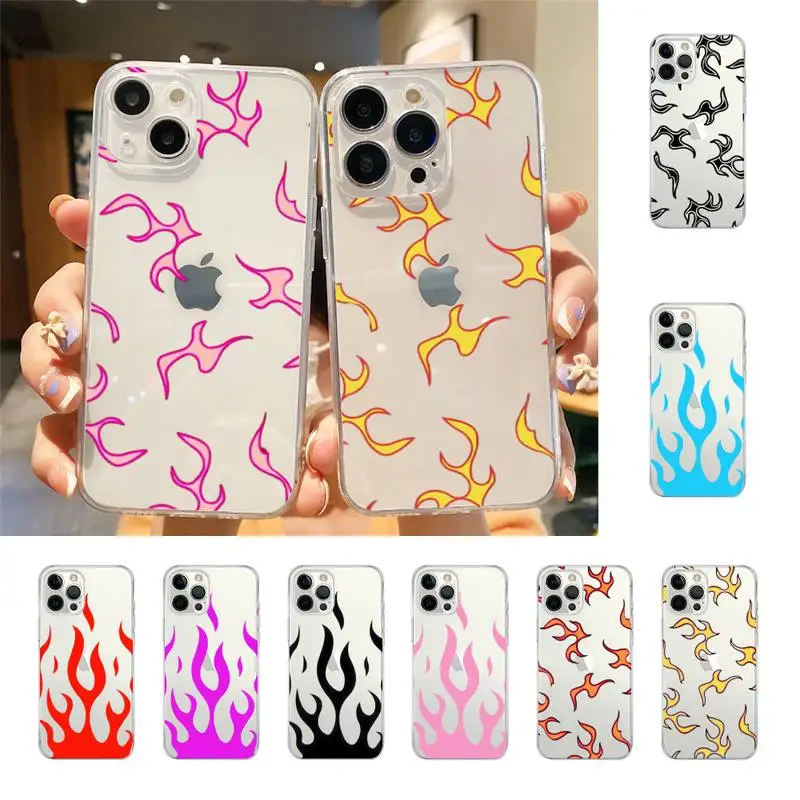 

Matte Flames Phone Case For Iphone 7 8 Plus X Xr Xs 11 12 13 Se2020 Mini Mobile Iphones 14 Pro Max Case