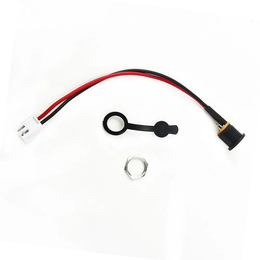 

1 * зарядный порт для электрического скутера DC5, 5 х2, 1 мм, зарядное устройство с круглым отверстием для компонентов и запчастей Xiaomi M365 для электрического велосипеда