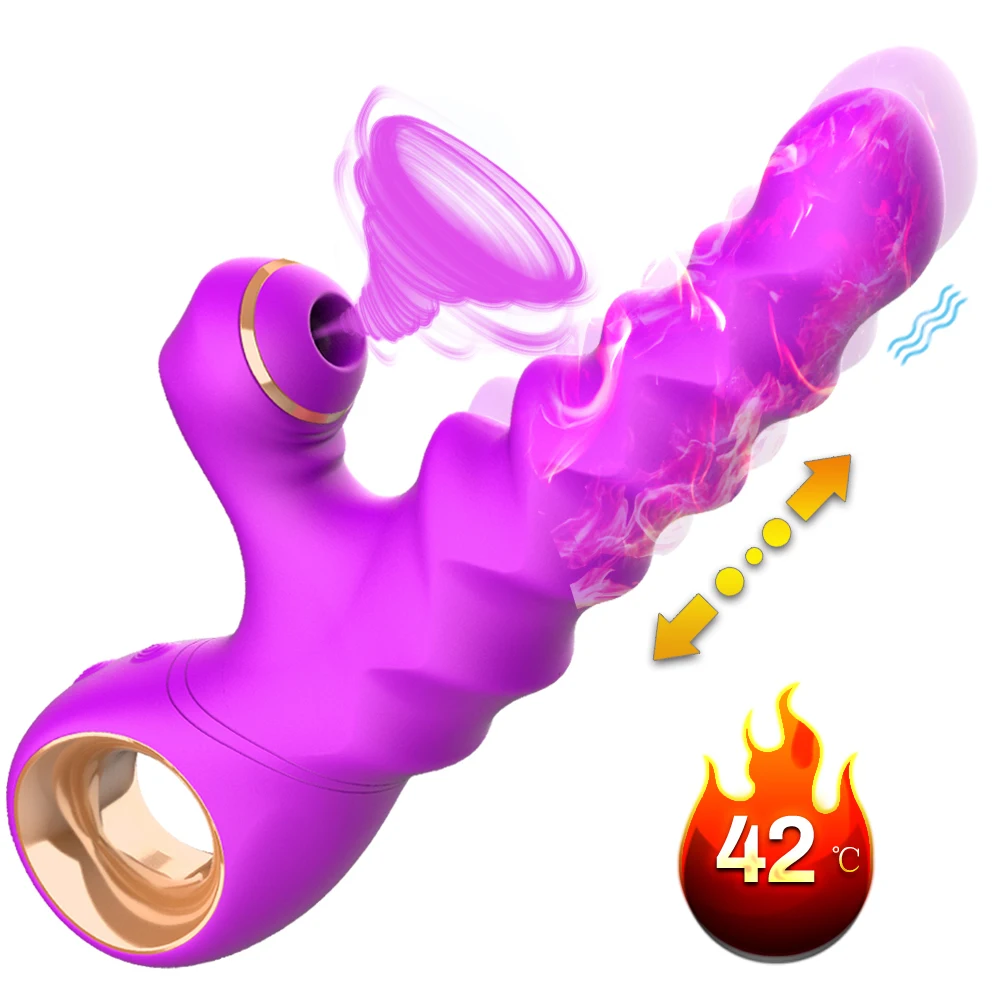 Вибратор для сосания клитора стимулятор стимуляции нагревательная щупальца