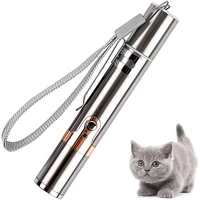 flashlight usb rechargeable led cat flashlight with a clip self locking switch purple light money checking lighting pet toy