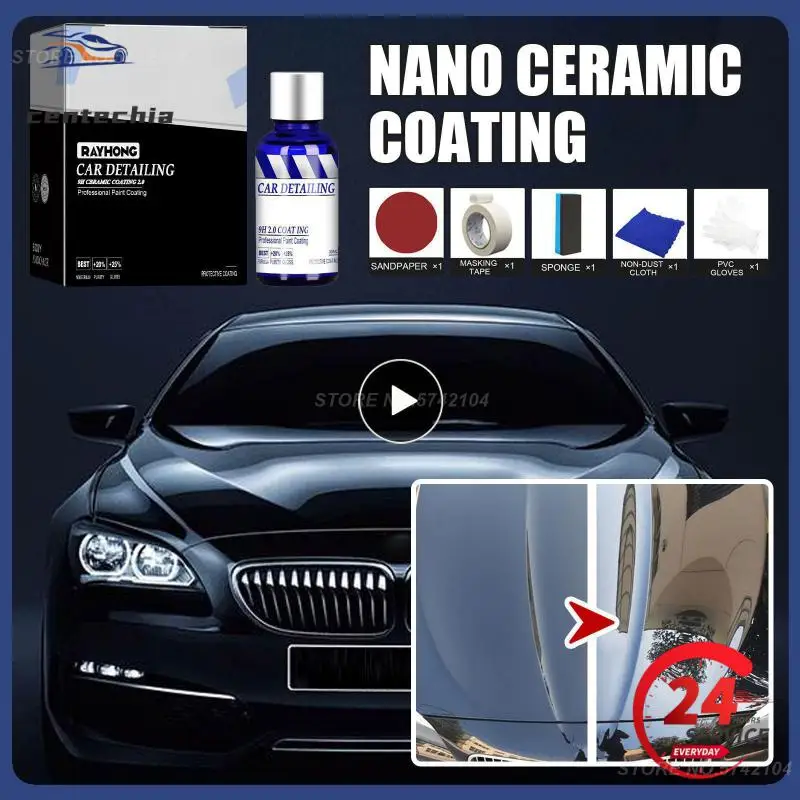 

1~8PCS Car Ceramic Coating 12H Liquid Glass Nano Super Hydrophobic Car Plating Anti-Scratch Graphene Plating Solution Set