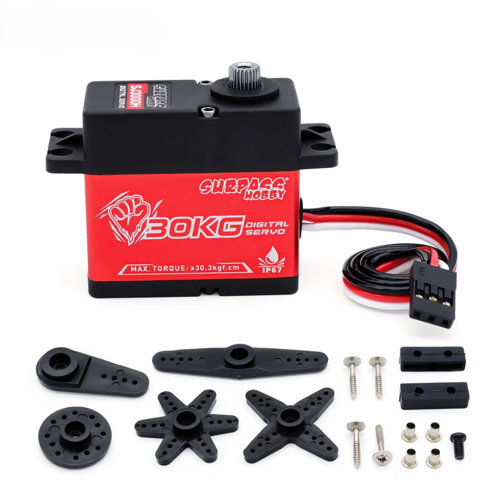 Цифровой сервопривод Surpass Hobby SJ0015H SJ1800H SJ3000H, сервоприводы с большим крутящим моментом для радиоуправляемых моделей автомобилей, 15 кг 18 кг 30 кг