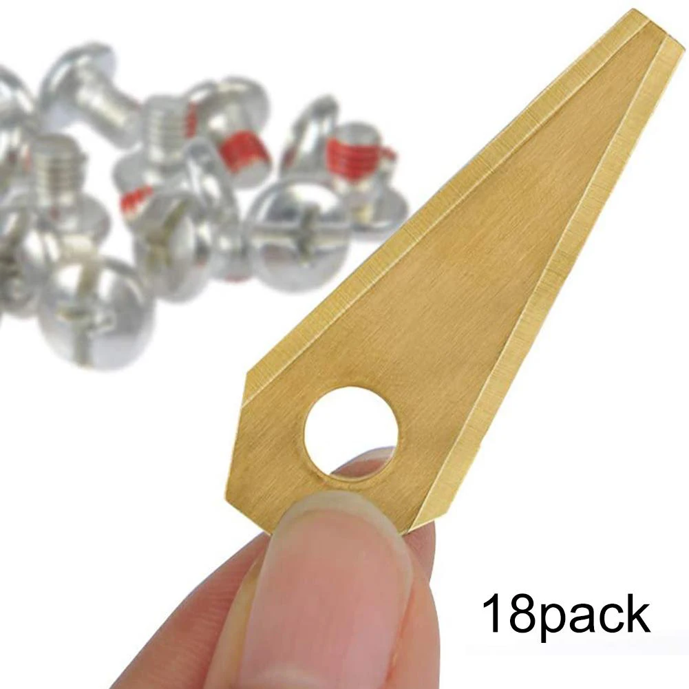 18 шт. 49X19X1 мм робот-косилка титановое сменное лезвие антикоррозийный прочный
