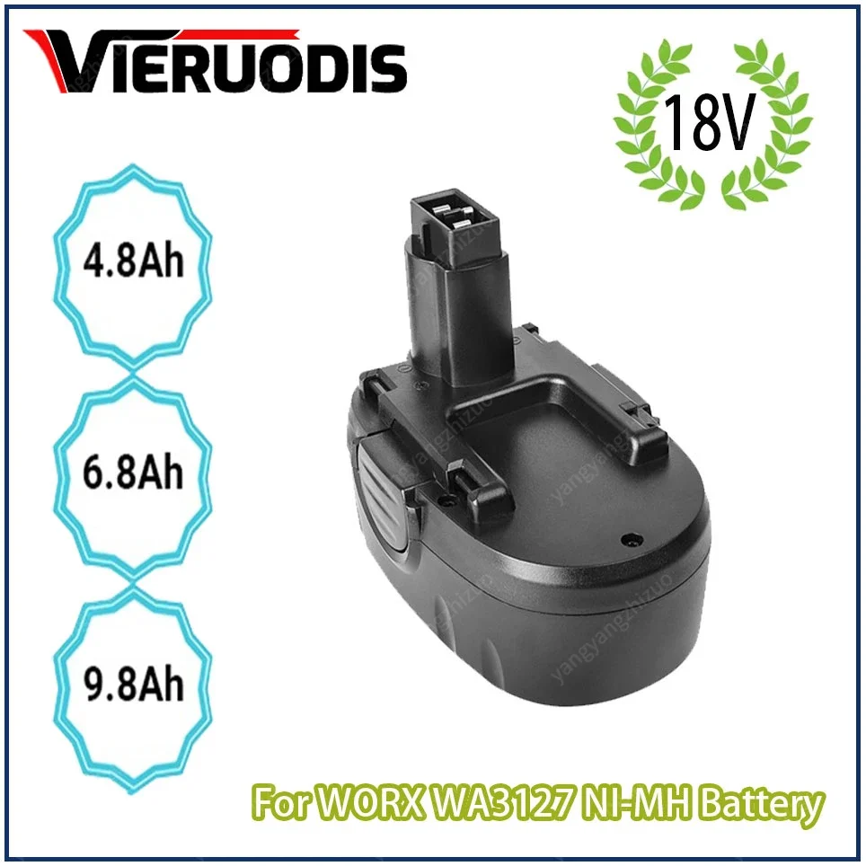 Фото Для WORX WA3127 18 В Ni-MH 4,8 Ач 6,8 Ач 9,8 Ач Замена аккумулятора WA3152 WG150s WG152 WG250 WG541 WG900 WG901 Аккумуляторный электроинструмент №1