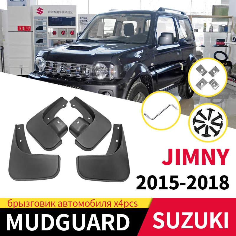 

Mud Flaps For Suzuki JIMNY 2015-2018 Mudguards splash Guard Fender Car Styline Accessories Front Rear Wheels Dust-proof Tool