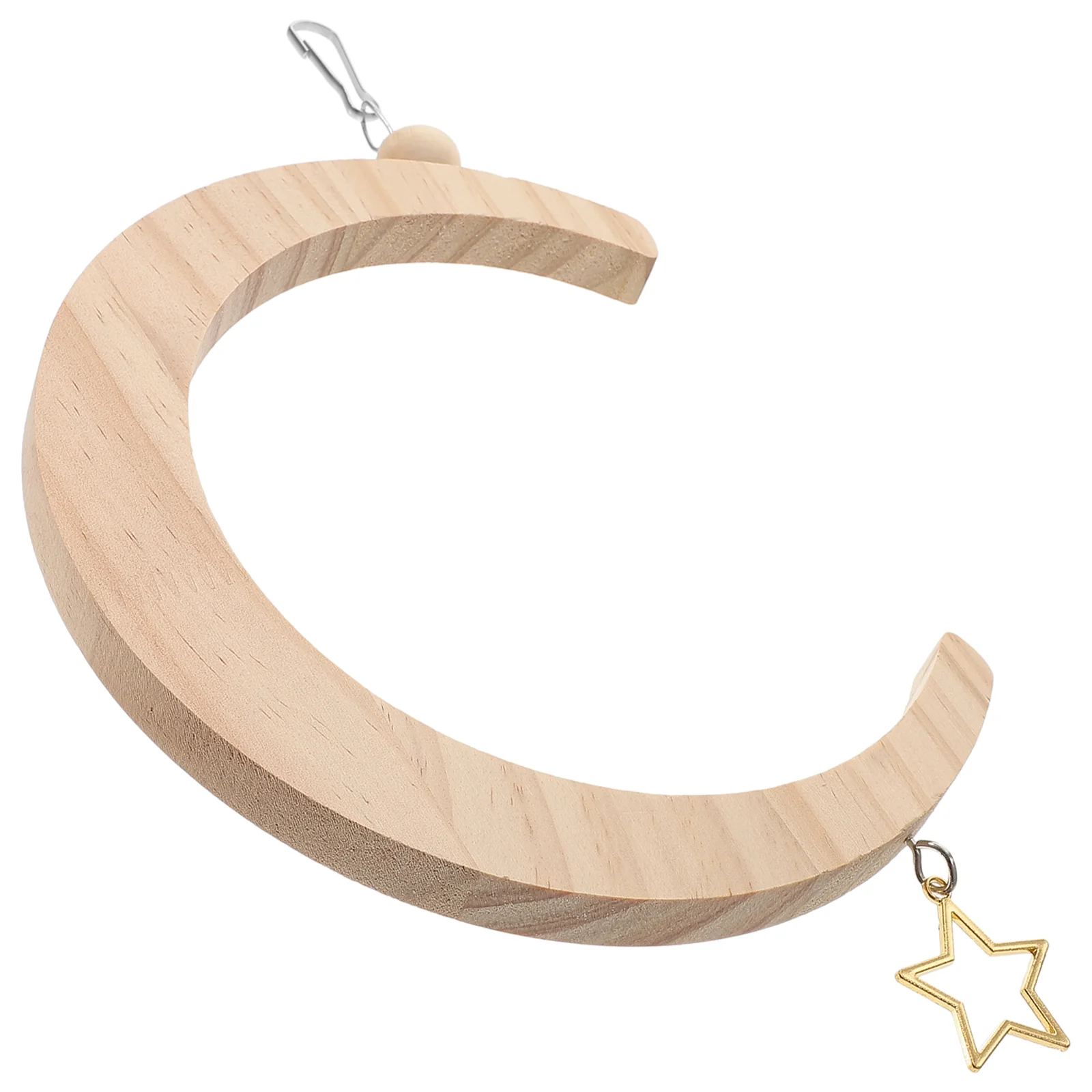 

Bird Swing Toy Household Parrot Supplies Wooden Cage Wear-resistant Perch Stand Funny Suspending