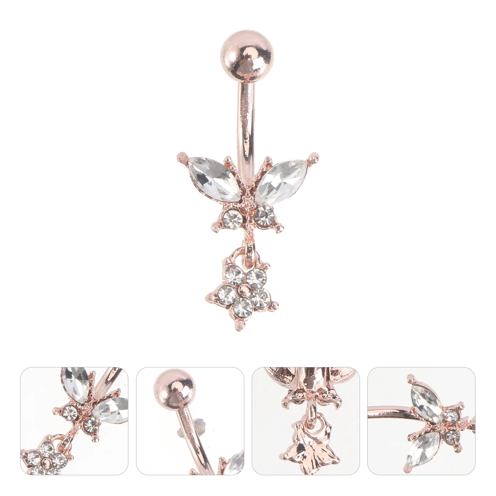 Кольца для ногтей в пупке с перфорацией модные украшения из нержавеющей стали