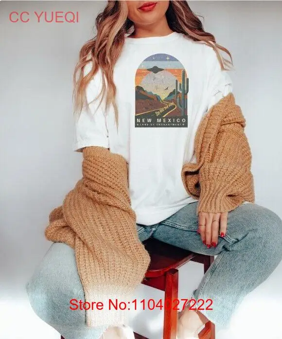 Новая Мексиканская рубашка с надписью Land of Enchantment комфортные цвета