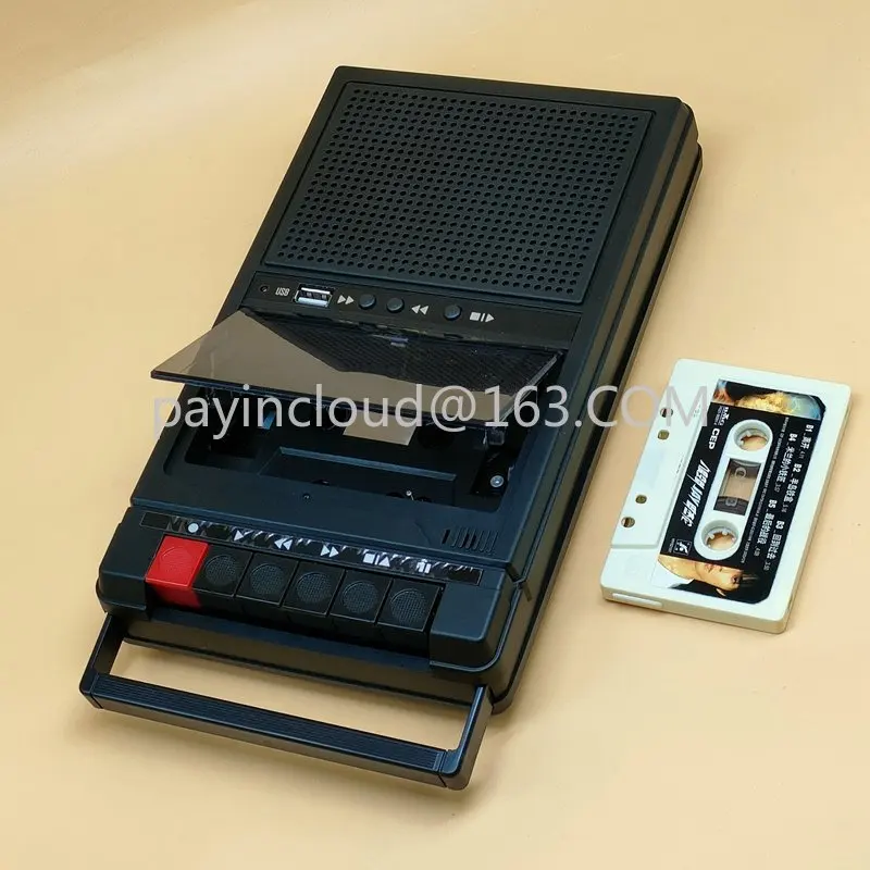 

Ретро Стерео кассета плеер Walkman кассета лента Музыка Аудио Авто Обратный с рекордером внешний динамик USB воспроизведение